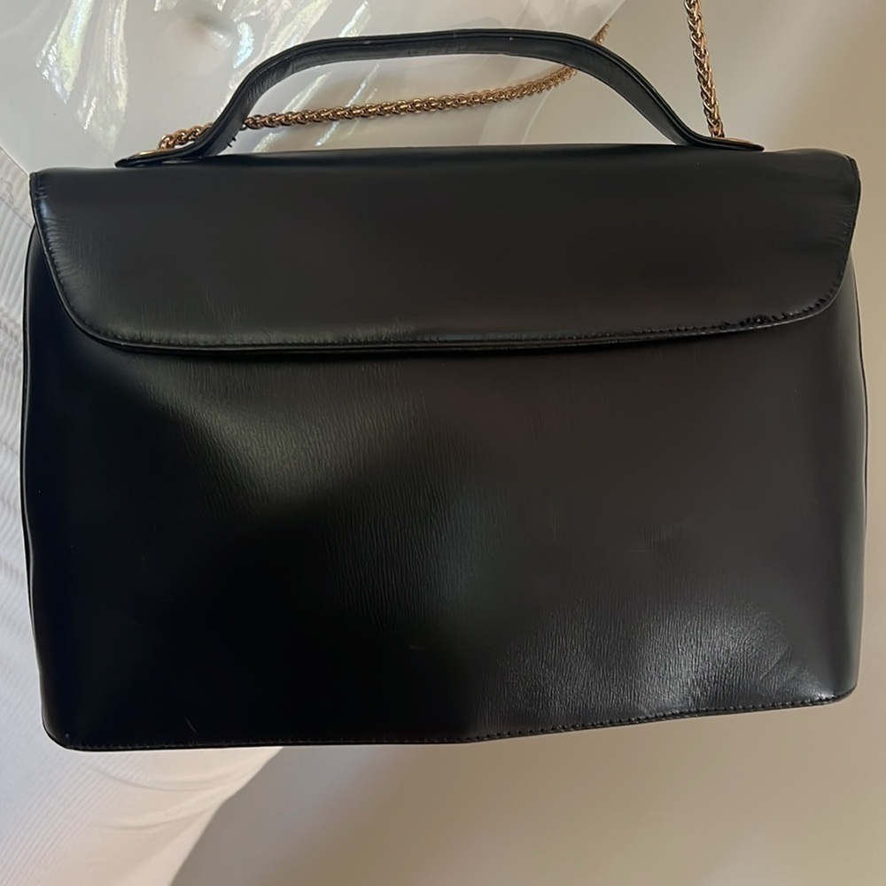 Christian Dior Black Leather Vintage Handbag Crossbody Bag - Picture 15 of 16